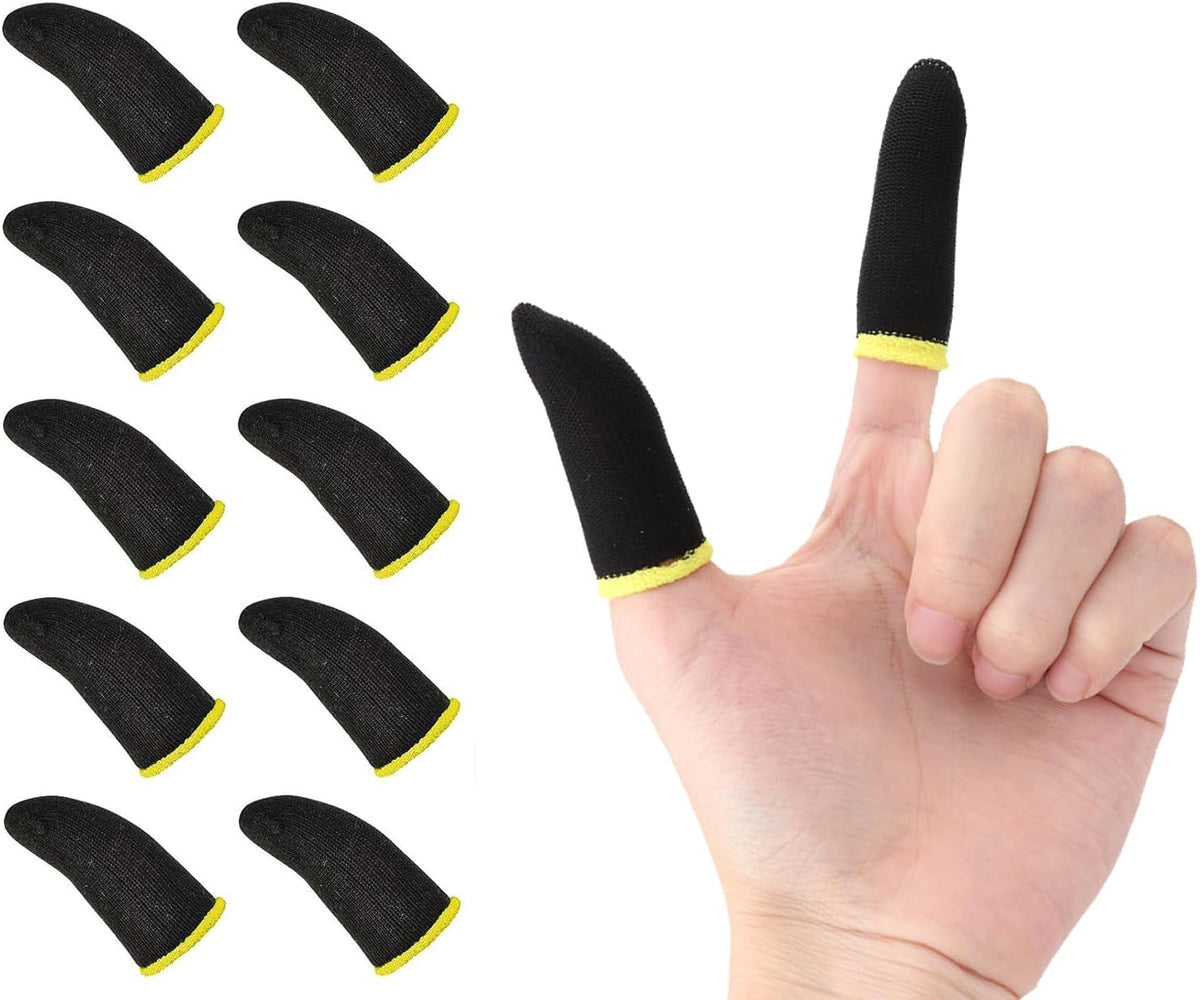 Gaming Finger Sleeves Pack of 6 - Anti-Sweat Breathable Thumb