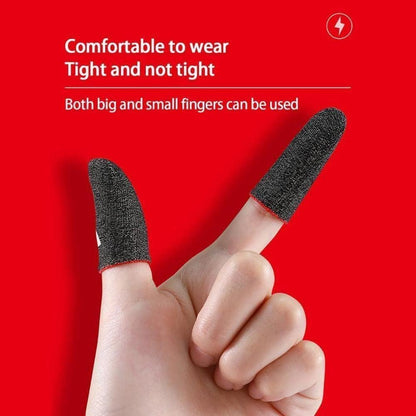 2Pcs Black for Pubg Mobile Games Gaming Finger Sleeve Breathable Fingertips Sweatproof Fingertip Gaming Sleeve for Mobile Cove Cell Phone Gaming Finger Sleeves Gaming Accessories