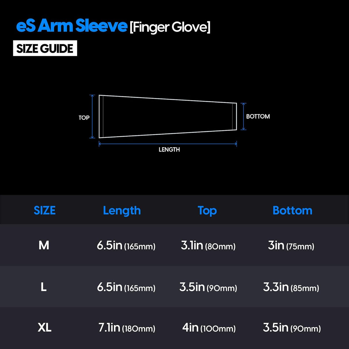 Finger Glove Gaming Arm Sleeve