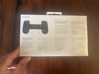 Backbone One Gen 2 Mobile Gaming Controller for Iphone - Lightning, Black New
