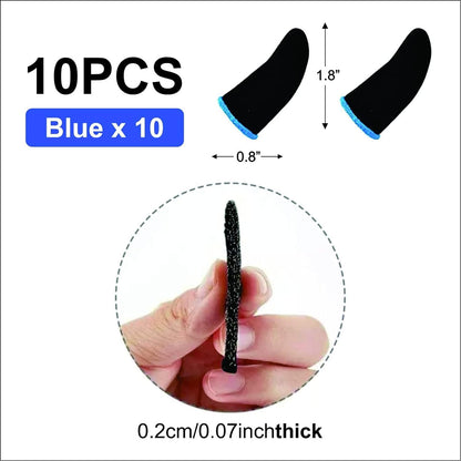 Gaming Finger Sleeves Pack of 6 - Anti-Sweat Breathable Thumb