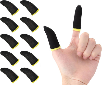 Gaming Finger Sleeves Pack of 6 - Anti-Sweat Breathable Thumb