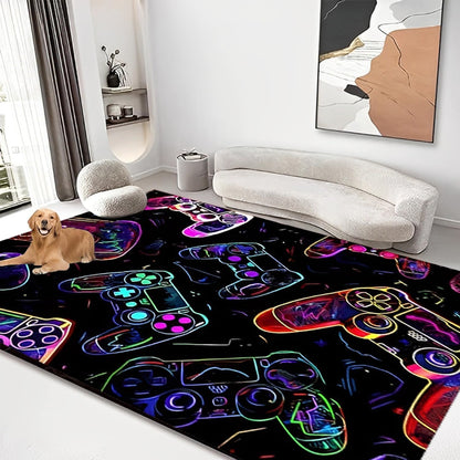 Gaming Area Rugs for Boys,Gaming Rug Boy Room Decor,Gaming Rugs for Gaming Room,Teen Game Player Video Gaming Rugs for Bedroom Living Room Playroom,Teen Game Player(47" X 31")