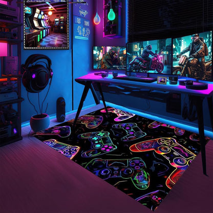 Gaming Area Rugs for Boys,Gaming Rug Boy Room Decor,Gaming Rugs for Gaming Room,Teen Game Player Video Gaming Rugs for Bedroom Living Room Playroom,Teen Game Player(47" X 31")